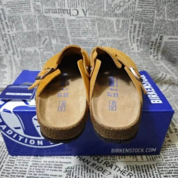 Birkenstock Boston Taupe suede clog sandal - Picture 4 of 4